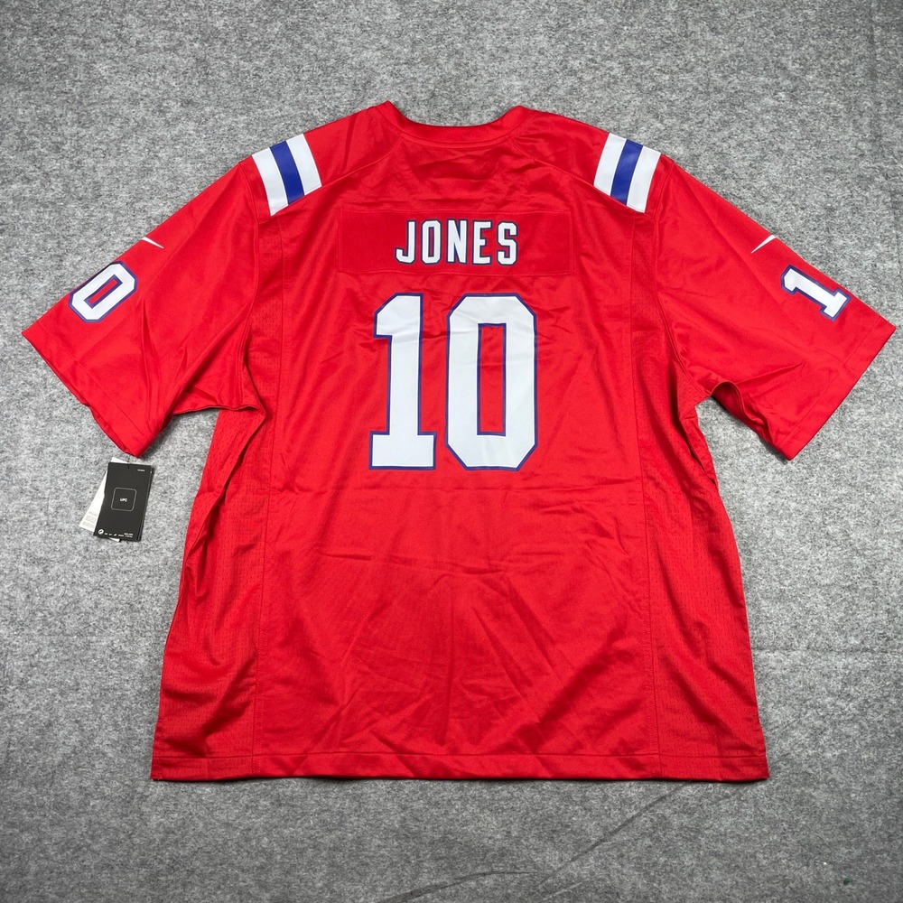 New England Patriots Jersey Mens 3XL Red Mac Jones #10 NFL On Field Nike NEW